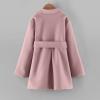 Toddler Girls Winter Windproof Coat Jacket Kids Warm Fleece Hooded Outerwear Jacket Winter Peacoat (Pink-a, 1-2 Years) view 3