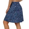 ANIVIVO Women's Skorts Skirts 20" Knee Length,Long Tennis Golf Sports Casual Skirts with High Waisted Zipper Pockets(Sapphire Blue,S) view 3