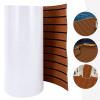 TBVECHI Boat Flooring EVA Foam Decking Sheet 95" x 24" EVA Teak Decking Marine Floor Carpet Sheet Non-Slip Self-Adhesive Yacht Foam Mat Pad for Motorboat RV Yacht Kayak, Brown with Black Seam Lines view 3