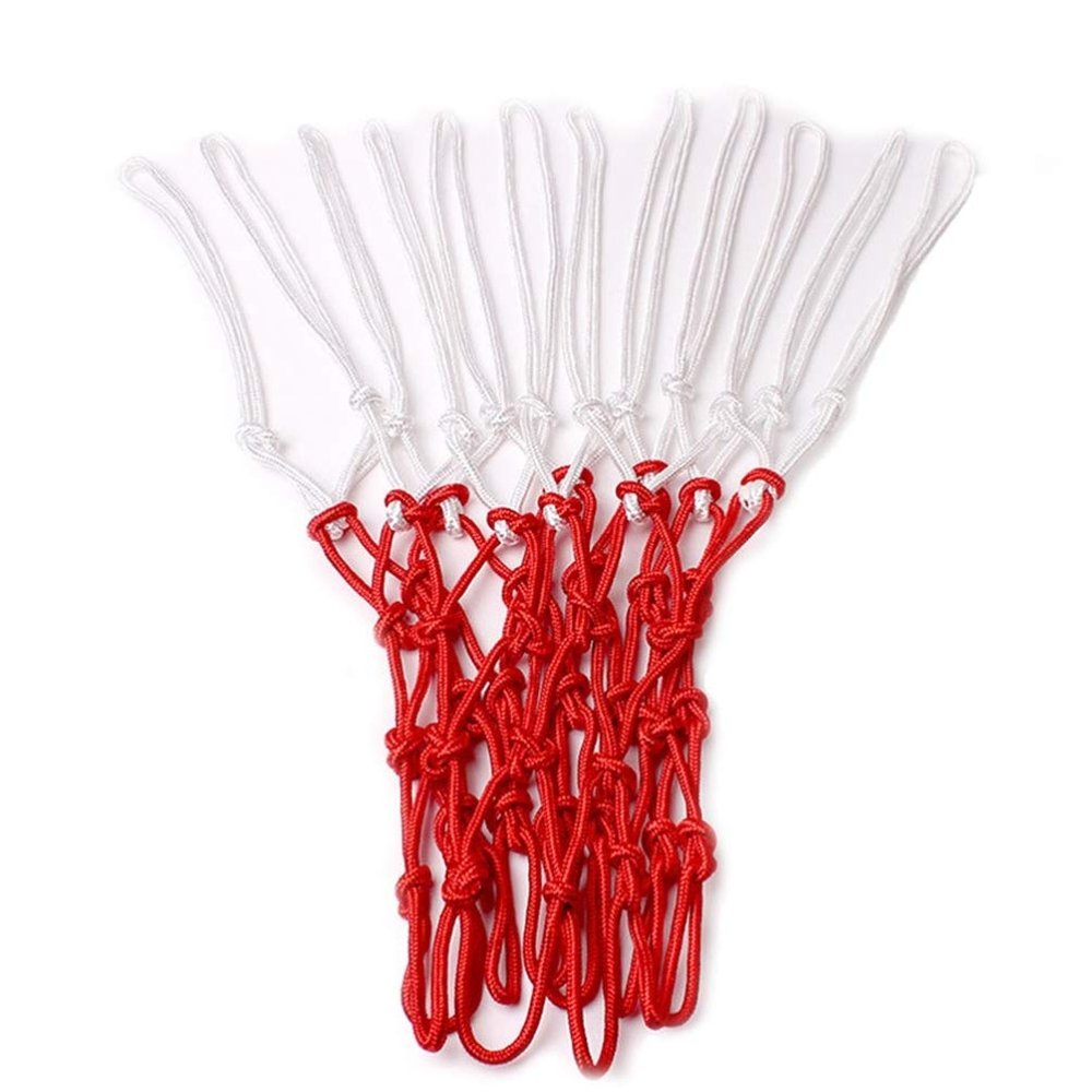 Homoyoyo Nylon Braided Basketball Net 12 Loop Rim Standard Size Basketball Rim Replacement Heavy Duty Weatherproof