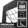 RUNBOW 6x4 ft Portable Kids Soccer Goal for Backyard Practice Soccer Net with Carry Bag (6x4 FT, 1 Pack, Black) view 2
