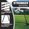RUNBOW 6x4 ft Portable Kids Soccer Goal for Backyard Practice Soccer Net with Carry Bag (6x4 FT, 1 Pack, Black) view 3
