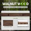 DIMBOI Walnut Wood Dart Holder Wall Mount Displays 4 Sets For A Total Of 12 Steel/Soft Tip Darts,With Darts Throw Line Marker view 2