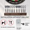 DIMBOI Walnut Wood Dart Holder Wall Mount Displays 4 Sets For A Total Of 12 Steel/Soft Tip Darts,With Darts Throw Line Marker view 3