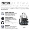 22mm Windrider Triple Low-Friction Micro Dinghy Block view 3