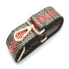 CRAFTMEMORE Wide Shoulder Strap Zigzag Pattern Adjustable Bag Handle Crossbody Nylon Belt Replacement JK17 (Black, Gold Clasp) view 3