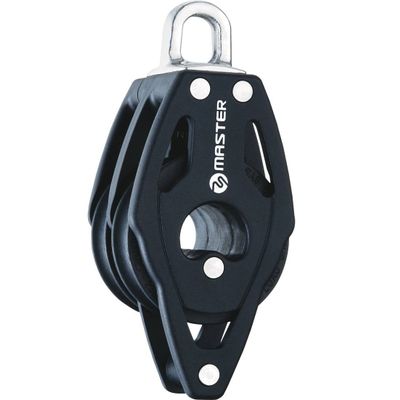TERSMA 40mm Windrider Double/Fixed Head/Becket Ball Bearing Sailboat Block