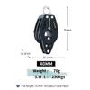 TERSMA 40mm Windrider Double/Fixed Head/Becket Ball Bearing Sailboat Block view 2