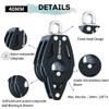 TERSMA 40mm Windrider Double/Fixed Head/Becket Ball Bearing Sailboat Block view 3