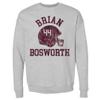 500 LEVEL Brian Bosworth Sweatshirt (Crew Sweatshirt, XX-Large, Heather Gray) - Brian Bosworth Oklahoma Helmet Font view 1