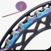 6/7/8 Speed Bike Chain, Bicycle Chain Rust Proof Colorful Electroplating Bike Chain Bike Link for Road Mountain Racing Cycling view 1