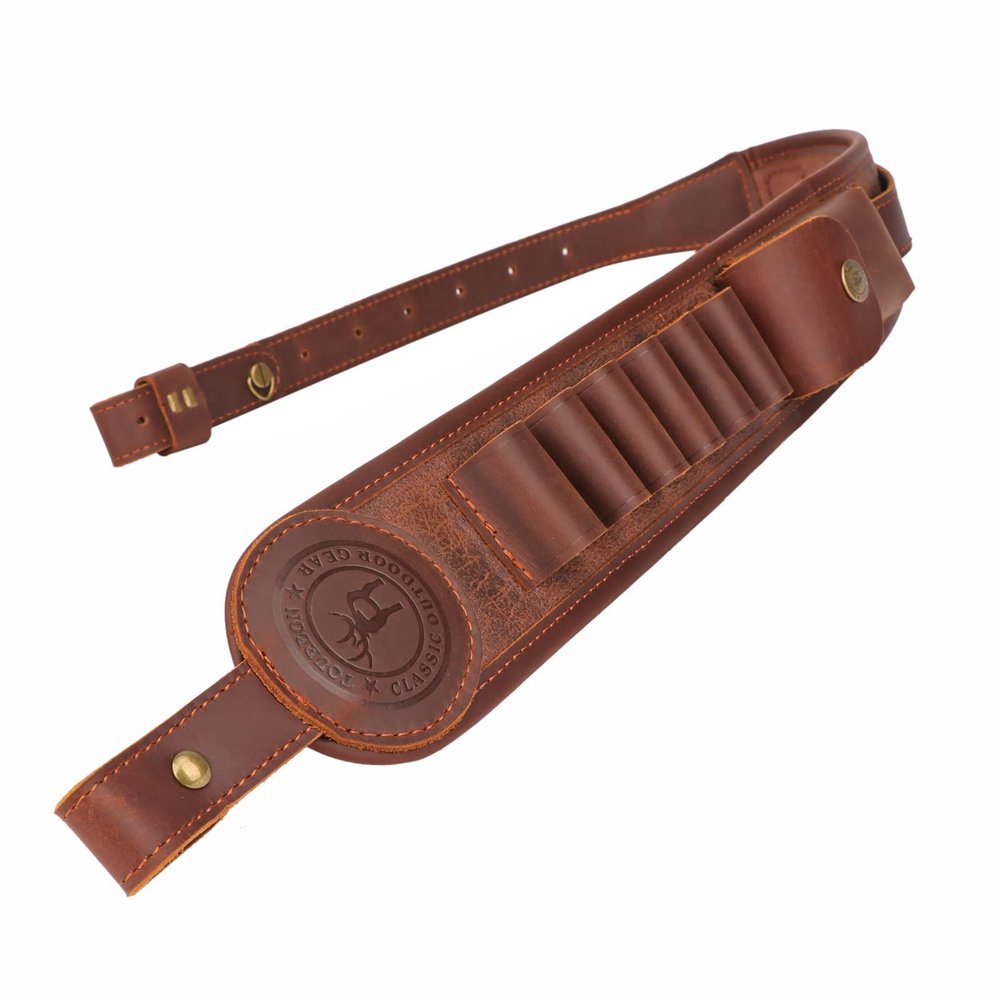 TOURBON 12GA Shotgun Shell Holder Gun Sling Adjustable Shoulder Strap