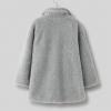 Toddler Girls Dress Coat Winter Windproof Coat Jacket Kids Warm Fleece Outerwear Jacket Faux Wool (Grey-B, 1-2 Years) view 3