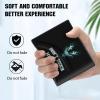 Teen Boys Cool Wallet Funny Leather Wallets Credit Id Card Cash Holder Black Rfid Blocking Zipper Cute Kawaii Aesthetic Wallets With Coin Pocket Id Window For Teen Boy Male Youth Guys Men Teenager view 4