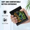 Teen Boys Cool Wallet Funny Leather Wallets Credit Id Card Cash Holder Black Rfid Blocking Zipper Cute Kawaii Aesthetic Wallets With Coin Pocket Id Window For Teen Boy Male Youth Guys Men Teenager view 4