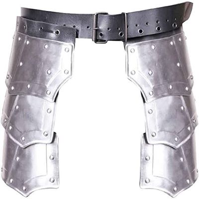 ENCORE HOME DECOR Medieval Handmade Antique Tesset Medieval Steel Vladimir Tasset Belt Medieval Thigh Armor Armor