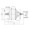 L-faster 24V 36V 48V 250W Bike Rear Wheel Hub Motor Bicycle Brushless Hub Spokes Motor Hub Motor with Flywheel (36V 250W) view 2