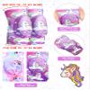 2 Pair Kids Knee Pad Unicorn Anti Slip Padded Sponge Knee Brace Breathable Flexible Toddler Knee Pads Elastic Children Knee Support for Girl Boy Sport Volleyball Dance Skating Basketball, 3-7 Years view 2