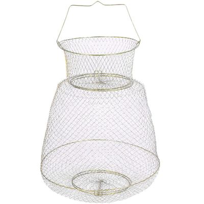Portable Metal Fishing Guard Cage Durable Fish Catching Basket Design for Crabs Shrimp and Fish Fishing Equipment for