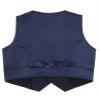 RUNQHUI Boys Formal Vest Waistcoat Gentlemen Solid Color Vest for Wedding Festival Party Navy Blue 14 Years view 4