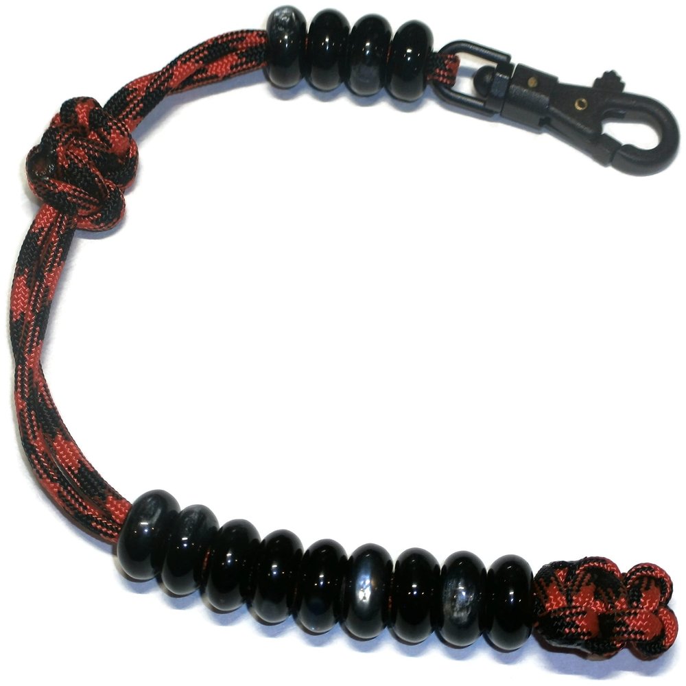 RedVex Ranger Style Paracord Pace Counter Beads 11 inch - Choose Your Color (Red and Black)