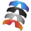 TRUSHELL Polarized Replacement Lenses for Oakley Radar EV Advancer OO9442 Sunglasses -Ocean Blue+Black+Silver+Fire Red view 1