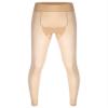 Loloda Men's Sissy Sheer Mesh Long Pants Leggings High Waist Semi See Through Johns Tights Trousers Nude One Size view 1