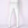 Loloda Men's Sissy Sheer Mesh Long Pants Leggings High Waist Semi See Through Johns Tights Trousers White One Size view 4