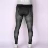 Loloda Men's Sissy Sheer Mesh Long Pants Leggings High Waist Semi See Through Johns Tights Trousers Black One Size view 4