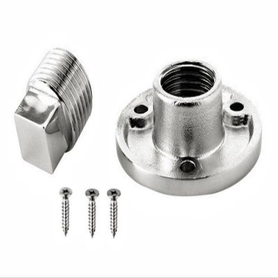 1Pack Screw Thread Boat Yacht Drain Plug Hardware, 1 Inch Hole Marine Stainless Steel 316 Garboard Accessories Corrosion Resistance with Screws (1Pack)