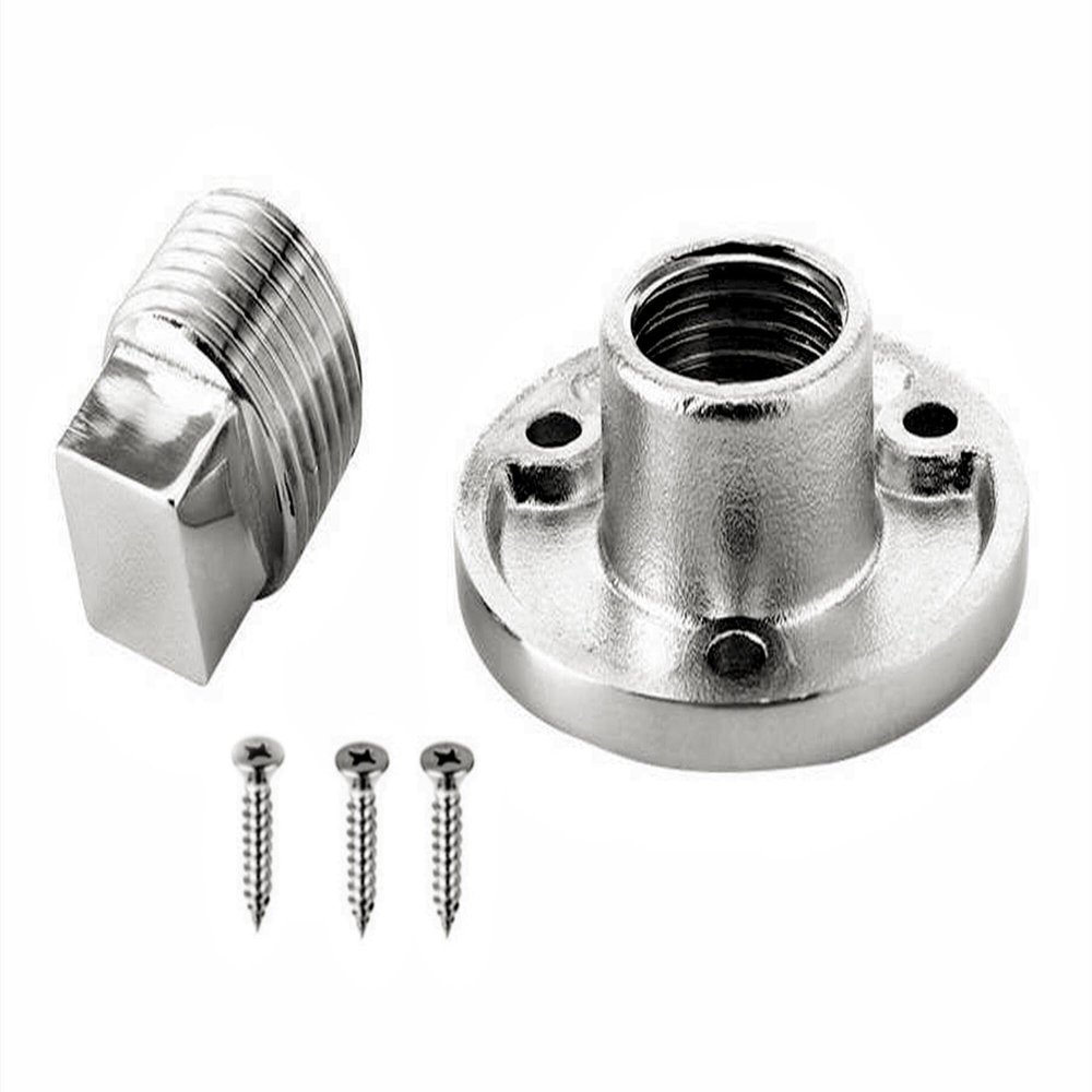 1Pack Screw Thread Boat Yacht Drain Plug Hardware, 1 Inch Hole Marine Stainless Steel 316 Garboard Accessories Corrosion Resistance with Screws (1Pack)