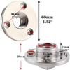 1Pack Screw Thread Boat Yacht Drain Plug Hardware, 1 Inch Hole Marine Stainless Steel 316 Garboard Accessories Corrosion Resistance with Screws (1Pack) view 3