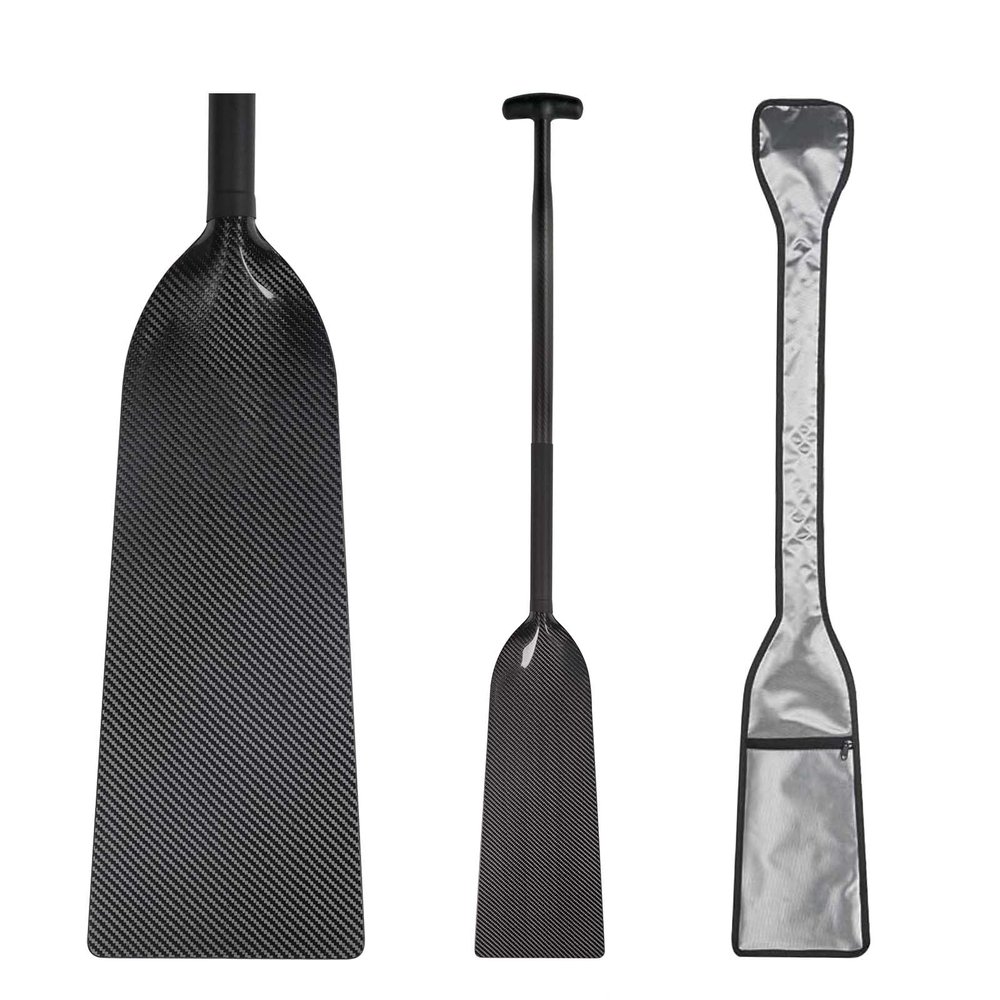 JUSTOOP Dragon Boat Paddle Lightweight Full Carbon Fiber with Paddle Bag, 122CM/48 Inches, IDBF Approved