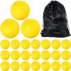 Deekin 24 PCS Pitching Machine Softballs, Dimpled Softballs, Practice Foam Sport Pitching Machine Professional Ball for Hitting and Fielding Practice, 2 Dozen(12 Inch,Yellow) view 1