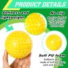 Deekin 24 PCS Pitching Machine Softballs, Dimpled Softballs, Practice Foam Sport Pitching Machine Professional Ball for Hitting and Fielding Practice, 2 Dozen(12 Inch,Yellow) view 3