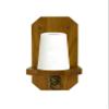 GACCO BILLIARDS Wall Mounted Cone Chalk Holder, Pool Table Accessory, Solid Wood Hand Chalk Holder Finish in Classic Oak, Traditional Mahogany & Black. Not Included Cone Chalk (Classic Oak) view 1