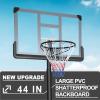 Portable Basketball Hoop & Goal, Basketball System, Basketball Equipment Height Adjustable, with Backboard and Wheels, for Adults Youth Indoor Outdoor (Black 6.6~10ft) view 4