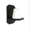 GACCO BILLIARDS Wall Mounted Cone Chalk Holder, Pool Table Accessory, Solid Wood Hand Chalk Holder Finish in Classic Oak, Traditional Mahogany & Black. Not Included Cone Chalk (Black) view 1
