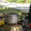 Boundless Voyage Titanium 4.5L Hanging Pot with Steaming Rack Folding Handle Outdoor Camping Cooking Stockpot Steamer Set (4.5L Pot) view 2
