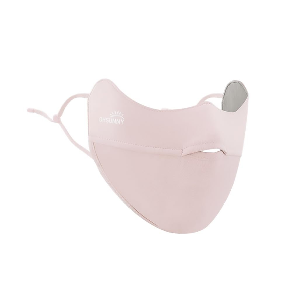 OHRAIN Sun Protection UPF 50+ Face Covers Balaclava Breathable Neck Gaiters for Women SLN4M154 Pink