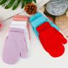 ONESING 5 Pair Baby Mittens & Gloves - Warm Winter Mittens for Newborns to Toddlers, Boys & Girls, White, Purple, Red, Blue view 4