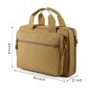 SOWHUP Tactical Pistol Case, Padded Handgun Firearm Case Double Shooting Gun Range Duffle Bag with Multiple Magazine Slots for Hunting Shooting Outdoor Activities (Tan(5 x Mag Slots)) view 3
