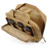 SOWHUP Tactical Pistol Case, Padded Handgun Firearm Case Double Shooting Gun Range Duffle Bag with Multiple Magazine Slots for Hunting Shooting Outdoor Activities (Tan(5 x Mag Slots)) view 4