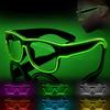 Ainiv Light Up Glasses with 3 Flash Modes - LED Luminous Neon Party Rave Glow in the Dark for Parties, DJ, EDM, 80s, Halloween, Christmas, Festival, Carnival, Birthday view 2