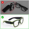 Ainiv Light Up Glasses with 3 Flash Modes - LED Luminous Neon Party Rave Glow in the Dark for Parties, DJ, EDM, 80s, Halloween, Christmas, Festival, Carnival, Birthday view 4