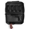 SOWHUP Tactical Pistol Case, Padded Handgun Firearm Case Double Shooting Gun Range Duffle Bag with Multiple Magazine Slots for Hunting Shooting Outdoor Activities (Black) view 1