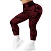 SUUKSESS Scrunch Butt Lifting Seamless Leggings for Women Booty High Waisted Workout Yoga Pants (Tie Dye Red, S) view 4
