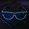 Ainiv Wireless Light Up Glasses - 3 Flash Modes LED Luminous Neon Party Rave Glow in the Dark for Parties, DJ, EDM, 80s, Halloween, Christmas, Festival, Carnival, Birthday view 2