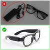 Ainiv Wireless Light Up Glasses - 3 Flash Modes LED Luminous Neon Party Rave Glow in the Dark for Parties, DJ, EDM, 80s, Halloween, Christmas, Festival, Carnival, Birthday view 4