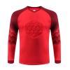 dPois Kids Boys Soccer Goalkeeper Jersey Padded Goalie Shirt Long Sleeve Football Training Tee Soccer Uniform Red 5-6 Years view 1
